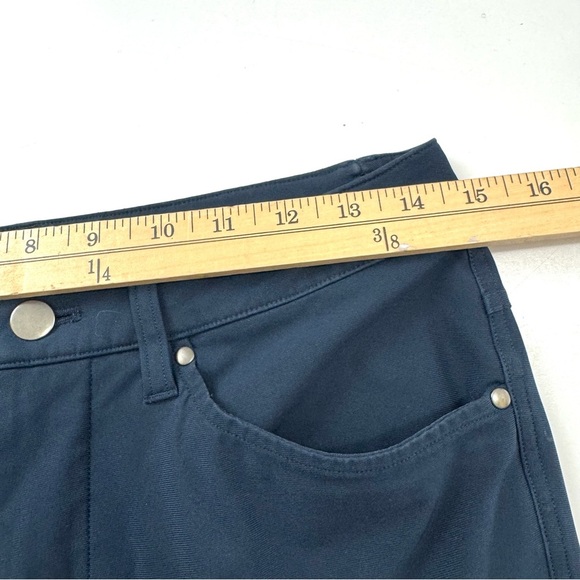 Lululemon Men’s Sz 28 Navy Active ABC Slim-Fit 5 Pocket Pants Warpstreme *FLAWED - Picture 8 of 11